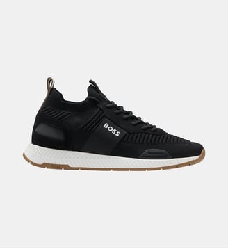 Baskets basses style chaussettes - BOSS - Noir
