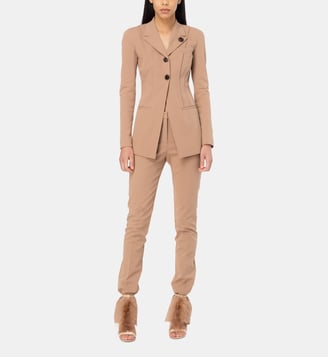 Pantalon fendu sur l’arrière - Pinko - Beige