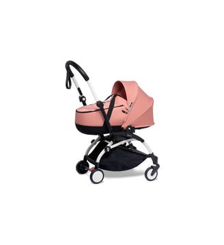 Poussette YOYO²  Nacelle Ginger - cadre blanc - Stokke - Rose