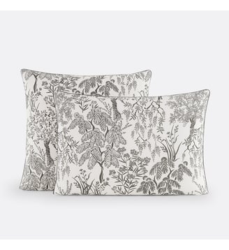 Taie d'oreiller en percale de coton lavé - La Redoute Interieurs - Multicolore