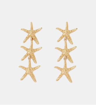 Boucles d'oreilles longues étoiles de mer - Balaboosté - Doré