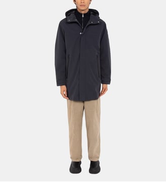 Parka urban à capuche - Schott - Marine fonce