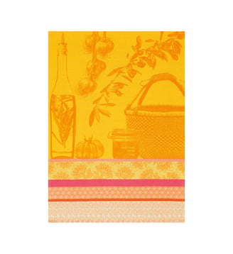 Torchon Saveurs de Provence - Le Jacquard Francais - Citron