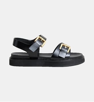 Sandales Waf en cuir - Jonak - Noir