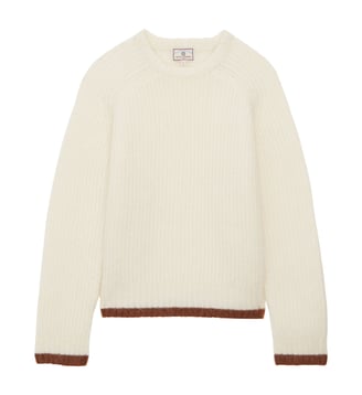 Pull Elton en maille mohair - Ines de la Fressange Paris - Écru