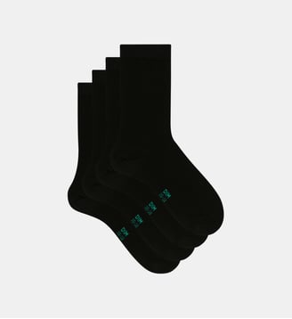Lot de 2 paires de chaussettes unies Gots Good Socks - Dim - Noir