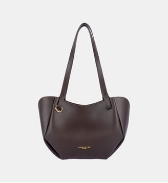 Sac cabas épaule Sierra Haus en cuir - Lancaster - Marron foncé
