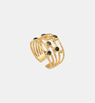 Bague ajustable plaquée or DRIB DELUXE Caroline Najman