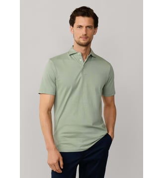 Polo Coupe Regular À Manches Courtes En Pima - Hackett London - Sage green