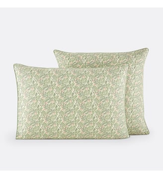 Taie d'oreiller satin de coton - La Redoute Interieurs - Imprimé végétal