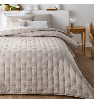 Couvre lit boutis matelassé brodé La Redoute Interieurs