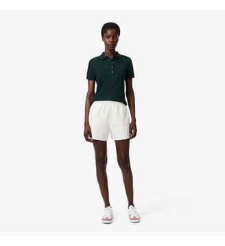 Short en Piqué double face - Lacoste - Blanc