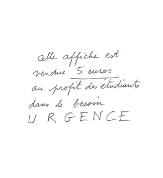 Affiche au profit des étudiants - Agnès b. - Multicolore