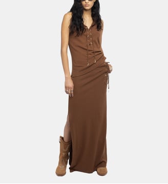 Jupe Juno - Zadig&Voltaire - Marron coconut