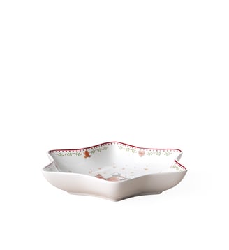 Coupe étoile, village en pain d'ép. - Villeroy & Boch - Rouge