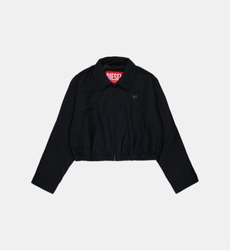 Veste courte avec logo imprimé - Diesel Kids - Noir
