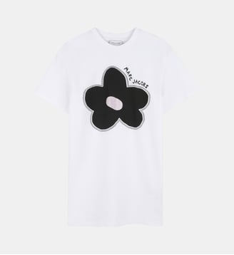 Robe à manches courtes - Marc Jacobs Kids - Blanc