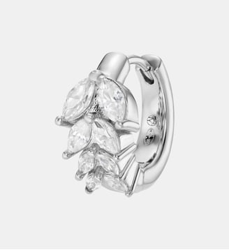 Boucle d'oreille créole Ombre blanche or - Nebuleuse Bijoux - Argent
