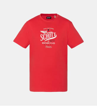 T-shirt imprimé Schott Motorcycles - Schott - Rouge