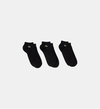 Lot de 3 paires de chaussettes basses - Lacoste - Noir