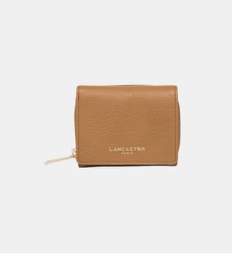 Mini portefeuille dos à dos Dune en cuir - Lancaster - Camel