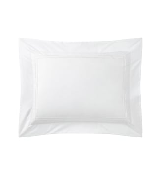 Taie d'oreiller en percale de coton Yves Delorme