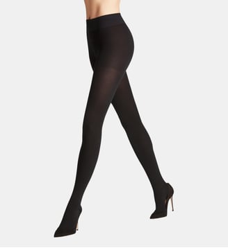 Collant Family Coton Opaque - Falke - Noir intense