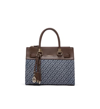 Sac satchel format petit effet denim - Liu Jo - Denim bleu