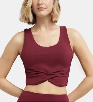 Brassière de sport torsadée Dim Move - Dim - Bordeaux