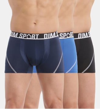 Lot de 3 Boxers Microfibre Sport - Dim - Multicolore