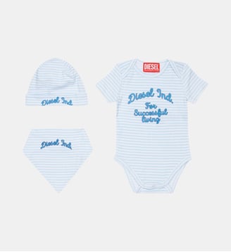 Ensemble pour nouveau-né avec logo - Diesel Kids - Bluette légère