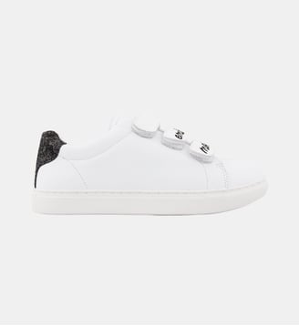 Baskets En Cuir Edith Embrasse Moi - Bons Baisers - Blanc