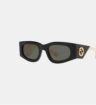 Lunettes de soleil Rectangulaire GG1189S - Gucci - Noir