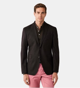 Blazer En Flanelle Performance En Laine Italienne - Hackett London - Marron