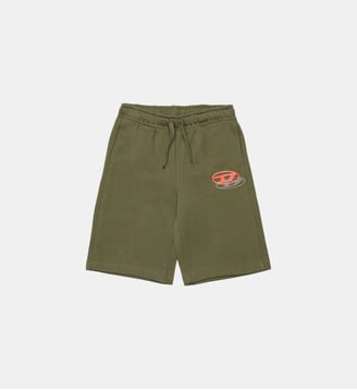 Short en molleton avec logo - Diesel Kids - Kaki