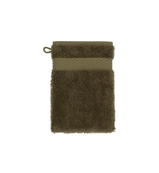 Gant de toilette  en coton modal - Yves Delorme - Kaki