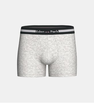 Boxer uni en coton - Eden Park - Gris