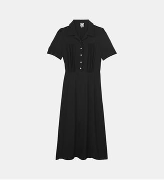 Robe Angèle en lin - Ines de la Fressange Paris - Black
