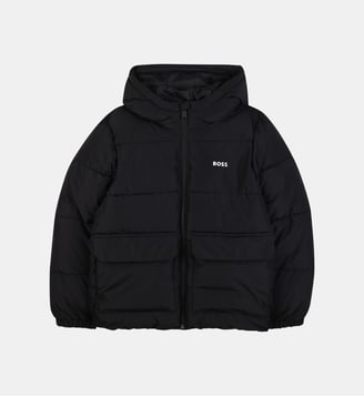 Veste à capuche - BOSS Kidswear - Noir et blanc