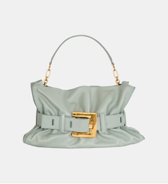 Sac Anthem Médium en cuir de veau - Balmain - Vert