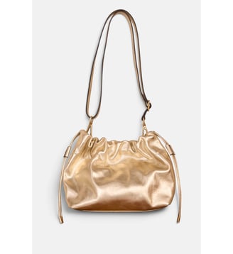 Sac Doré En Cuir Voltaire Mini - Maison 123 - Or