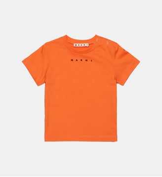 T-shirt en jersey avec logo Marni - Marni - Orange