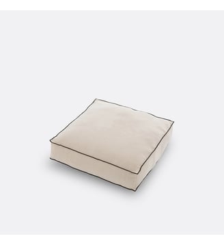 Coussin de sol effet chenille - La Redoute Interieurs - Beige