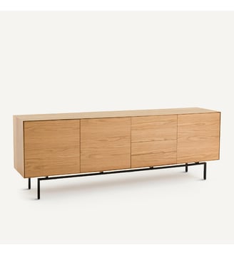 Buffet enfilade plaqué chêne - AM.PM - Chêne naturel