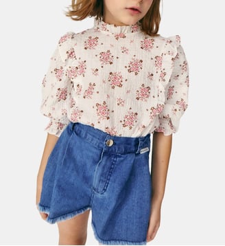 Blouse à Volants Paloma - Mipounet - Rose