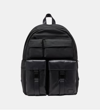 Multi-Pkts - Sac à dos en nylon avec poches avant - Diesel - Noir