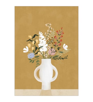 Poster Goed Blauw - Autumn Bouquet - Poster & Frame - Jaune