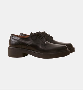 Derbies en cuir glacé Numéro 188 - Rivecour - Noir