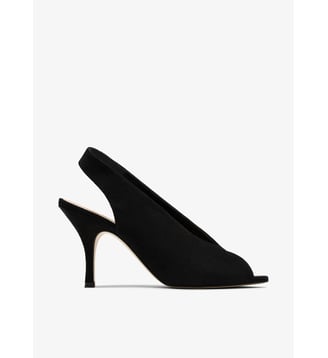 Tino - Sandales En Cuir Velours Noir - Parallèle - Noir