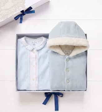 Coffret - Naissance promenade hivernale - Tartine Et Chocolat - Bleu ciel